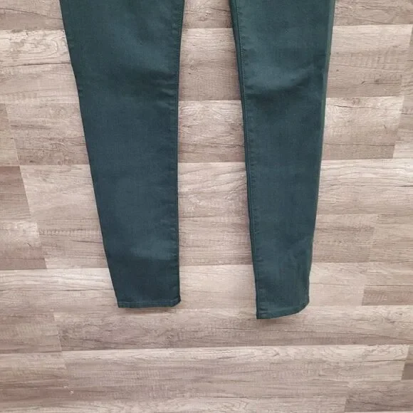 NEW Big Star Alex Skinny Jeans Size 25 Womens Dark Emerald Green Denim Mid Rise - Picture 6 of 16